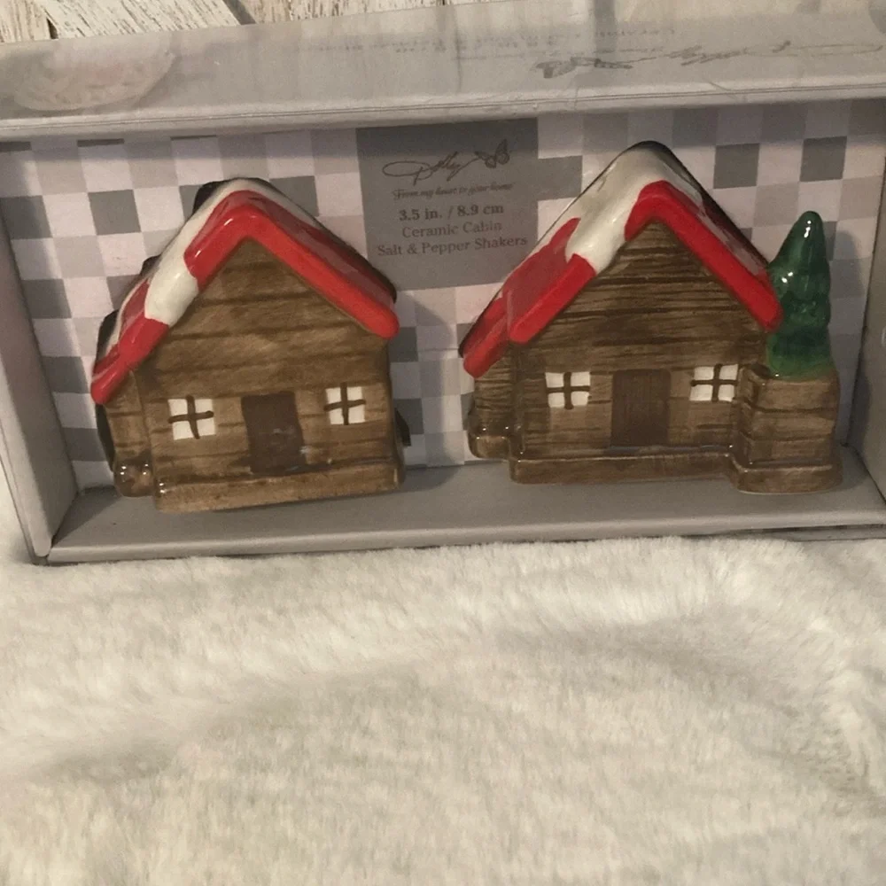 Dolly Parton Ceramic Cabin Salt and Pepper Shakers